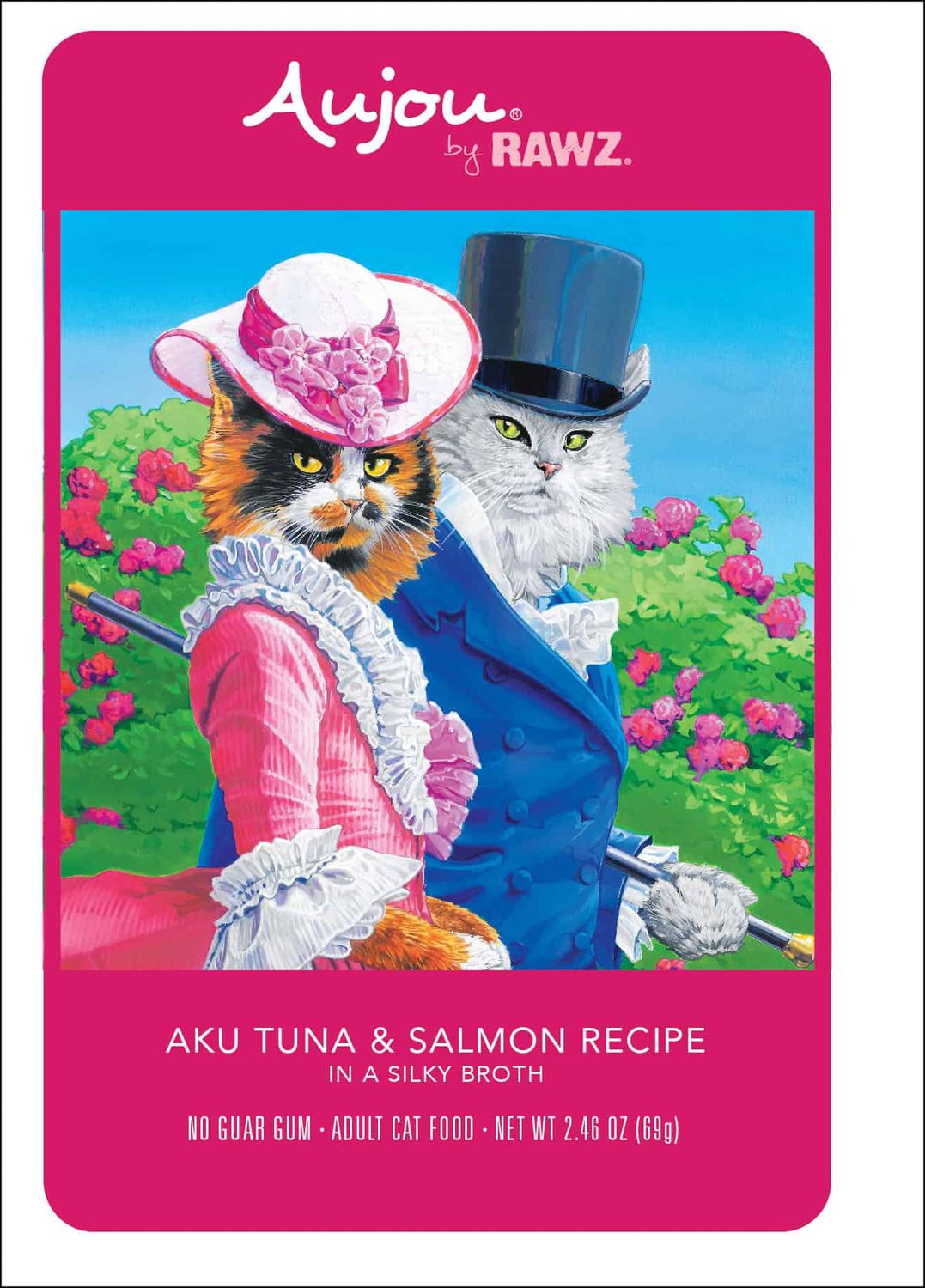Rawz Cat Aujou Tuna &amp; Salmon 2.46oz, Size: Each