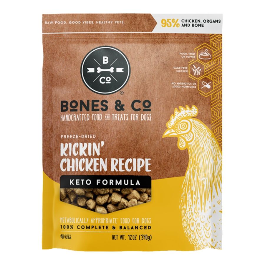 Bones &amp; Co Dog Freeze Dried Chicken Bites, Size: 12oz