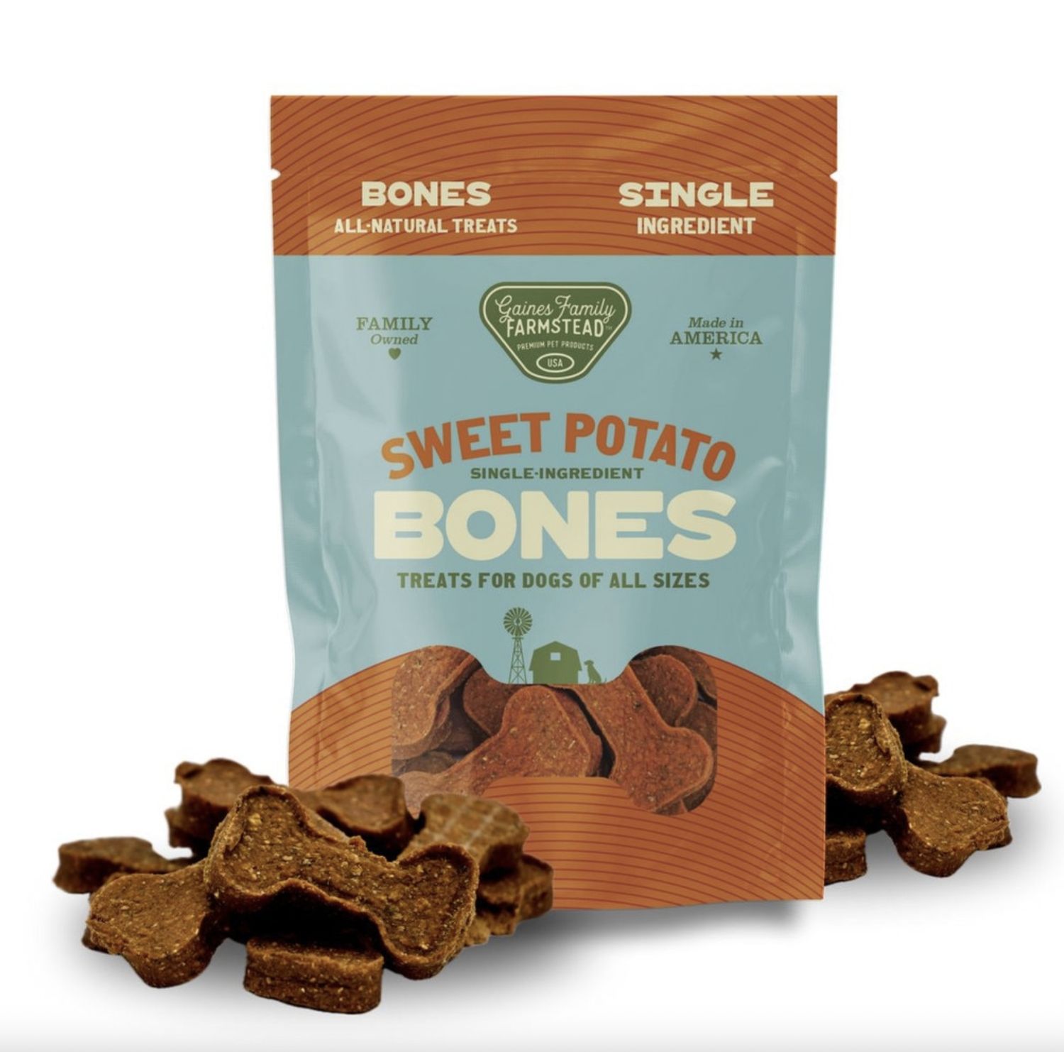 Gaines Family Farmstead Sweet Potato Bones, Size: 8oz
