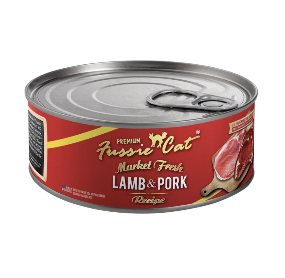 Fussie Cat Market Fresh Lamb &amp; Pork Can 5.5oz