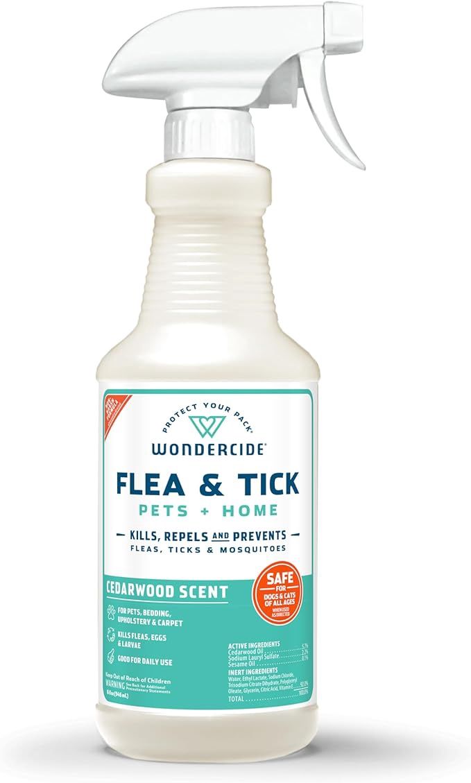 Wondercide Dog &amp; Cat Cedarwood Home &amp; Pet Flea &amp; Tick Spray, Size: 32oz