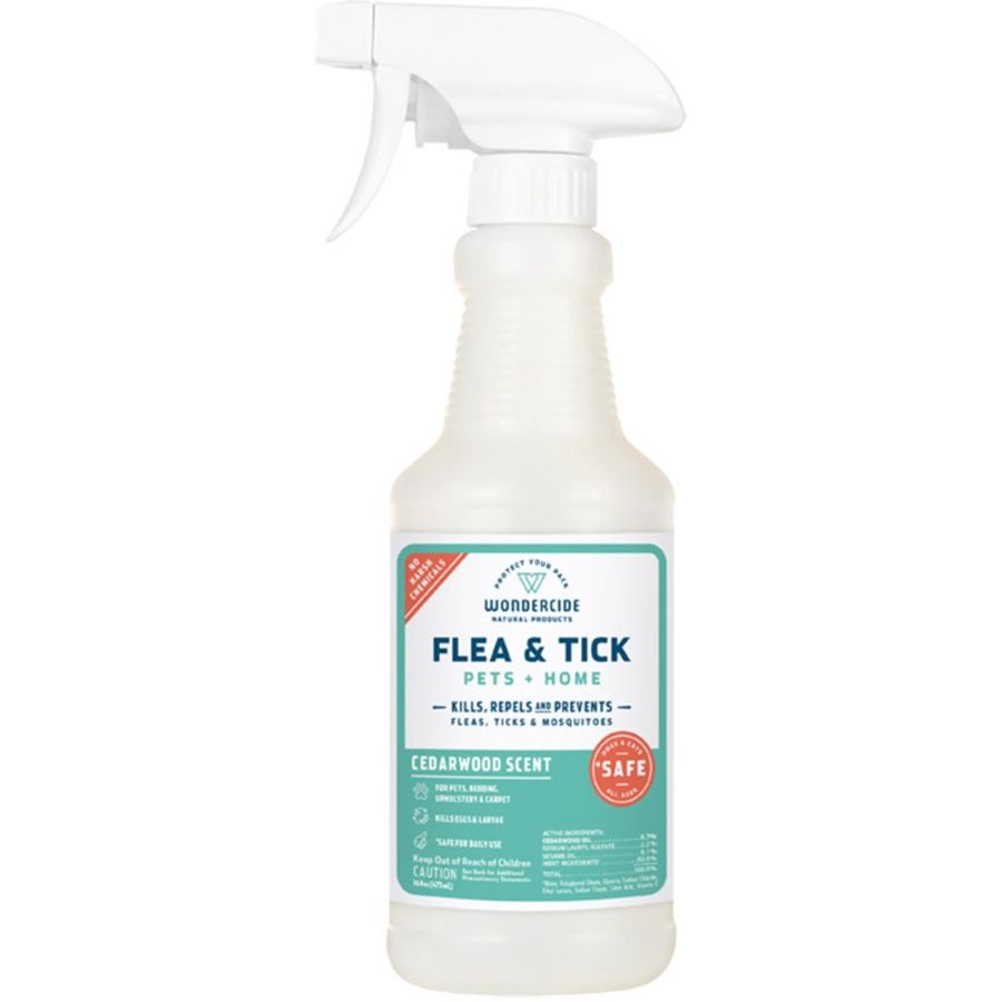 Wondercide Dog &amp; Cat Cedarwood Home &amp; Pet Flea &amp; Tick Spray, Size: 16oz