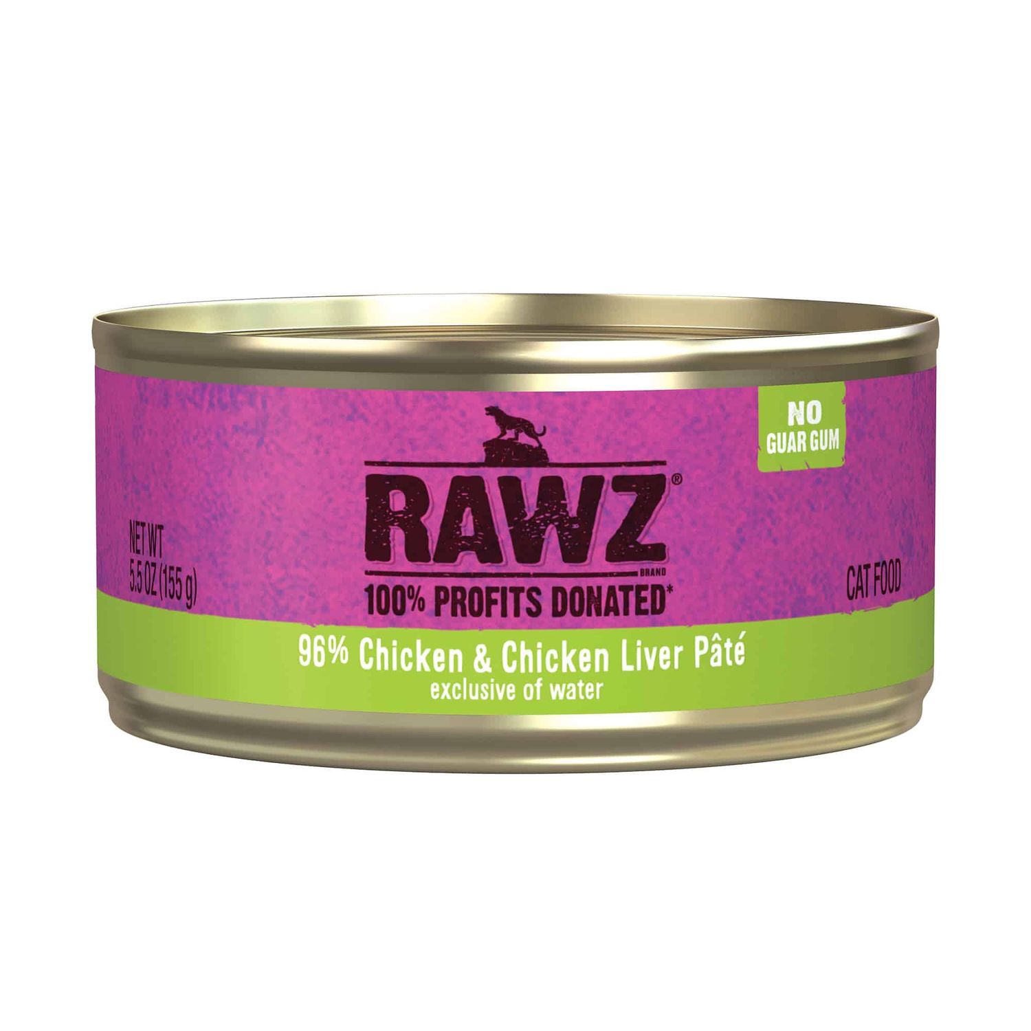 Rawz Cat Can Chicken &amp; Chicken Liver Pate, Size: 3oz