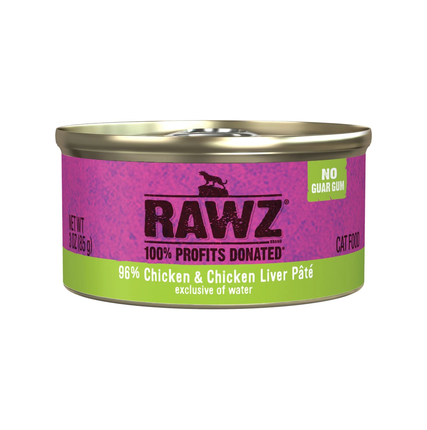 Rawz Cat 96% Chicken &amp; Chicken Liver Pate, Size: 3oz