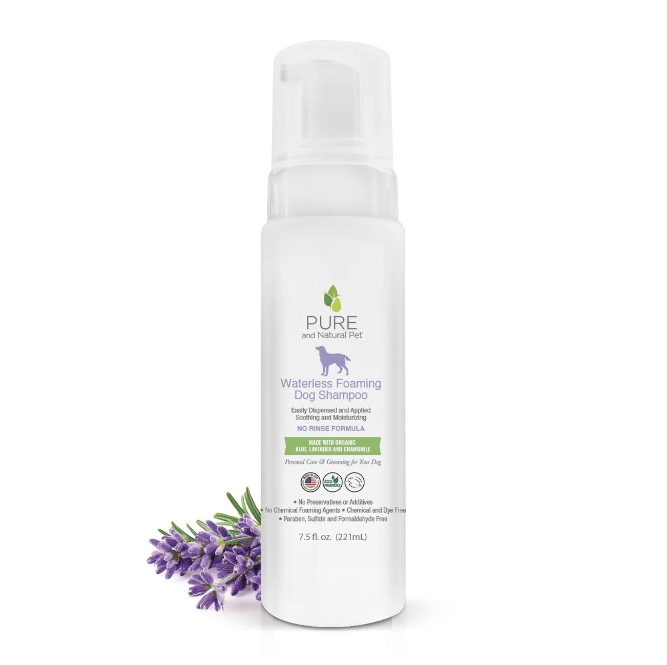 Pure &amp; Natural Dog Waterless Foaming Shampoo 7.5oz