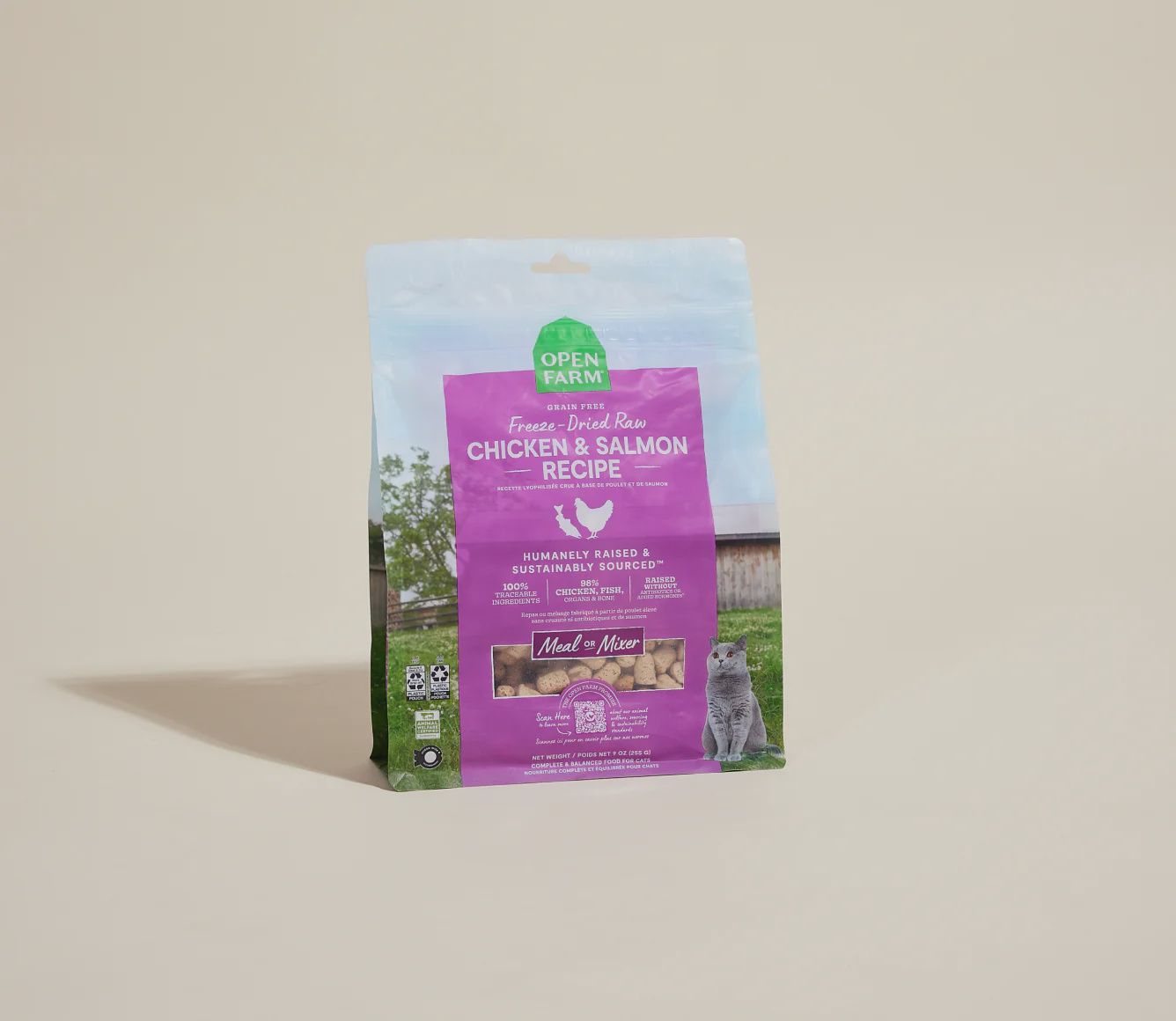 Open Farm Cat Freeze Dried Raw Morsels Chicken &amp; Salmon, Size: 3.5oz