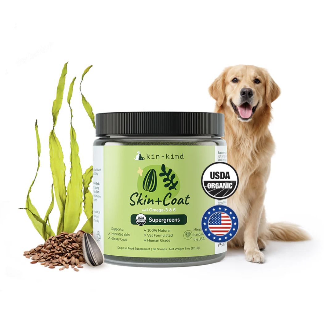 kin+kind Dog &amp; Cat Healthy Skin &amp; Coat Supplement 8oz