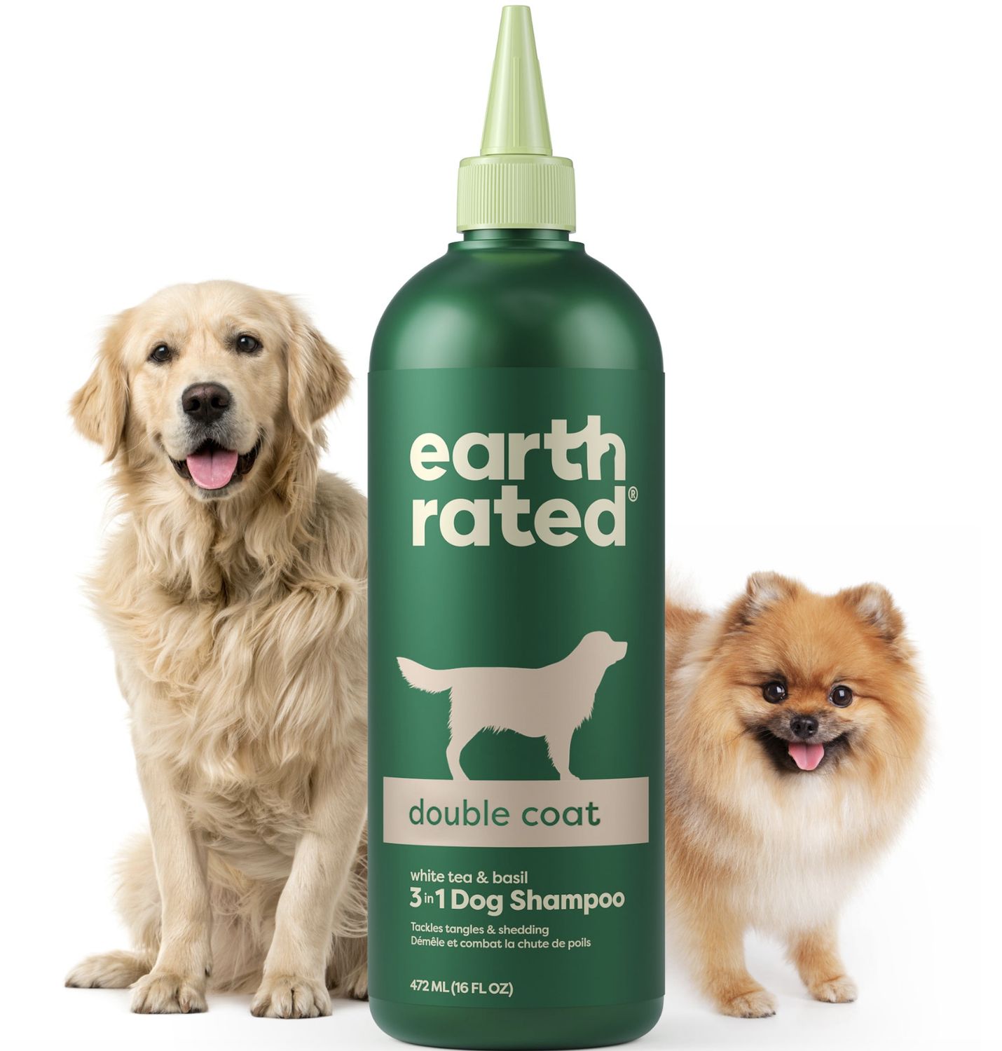 Earth Rated Dog 3-in-1 Shampoo Double Coat 16oz