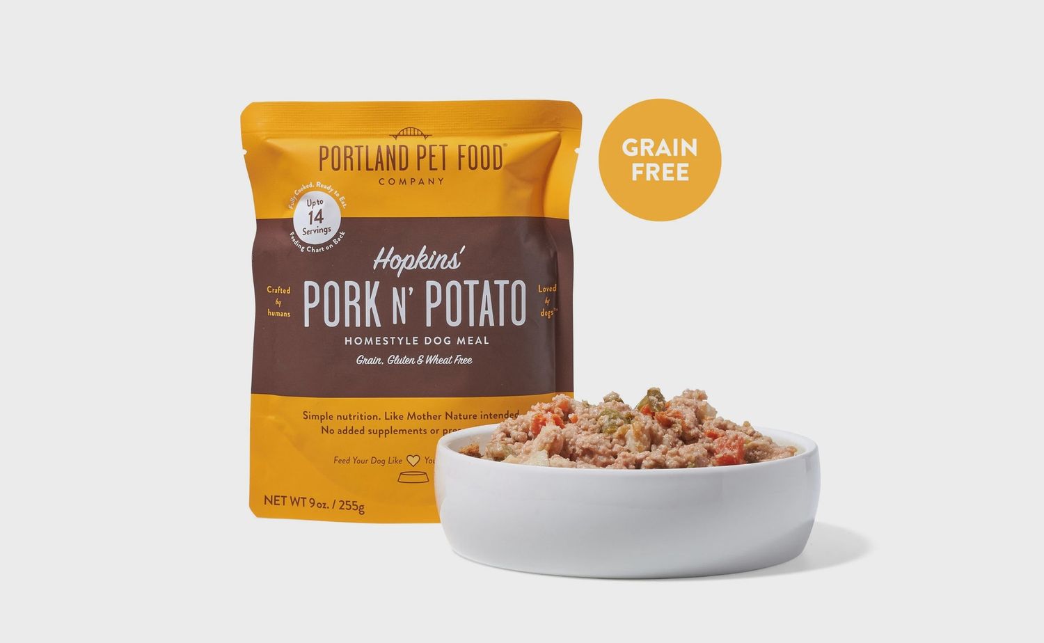 Portland Pet Food Dog Pork &amp; Potatoes 9oz, Amount: 8-case