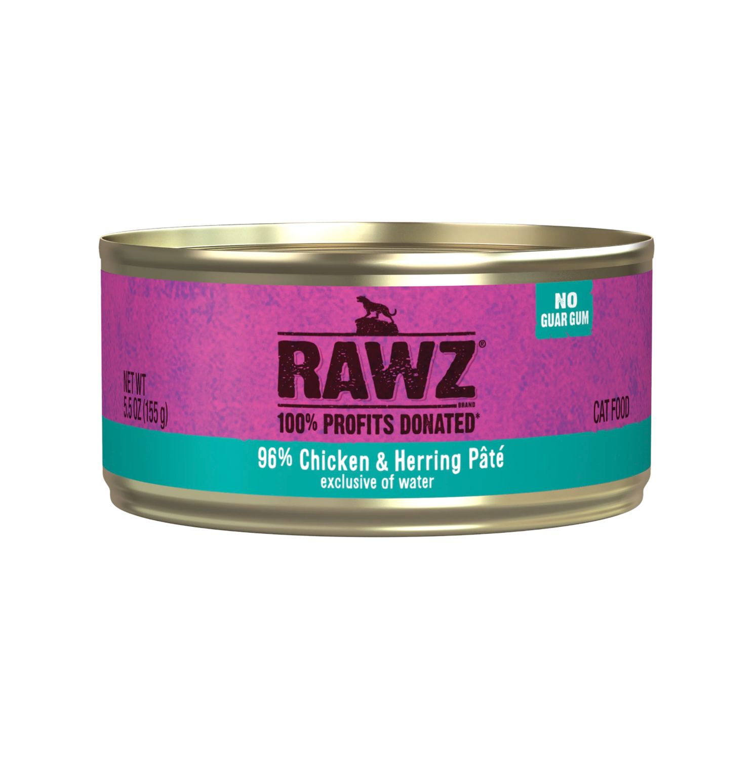 Rawz Cat 96% Chicken &amp; Herring Pate 5.5oz