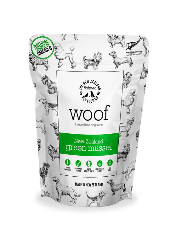 New Zealand Pet Dog Freeze Dried Green Mussel Treats 1.76oz