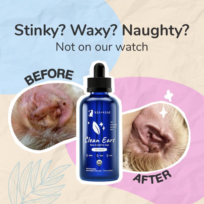 kin+kind Dog Clean Ears Drops 4oz