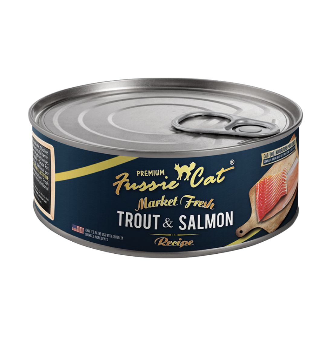 Fussie Cat Market Fresh Trout &amp; Salmon Can 5.5oz