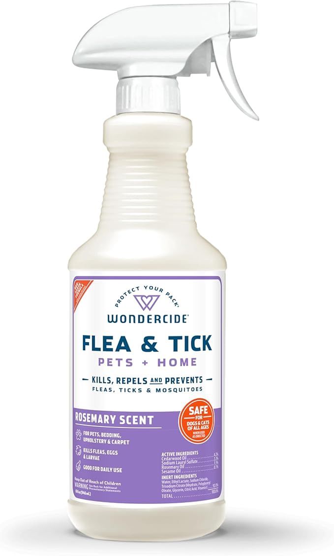 Wondercide Dog &amp; Cat Rosemary Home &amp; Pet Flea &amp; Tick Spray, Size: 16oz