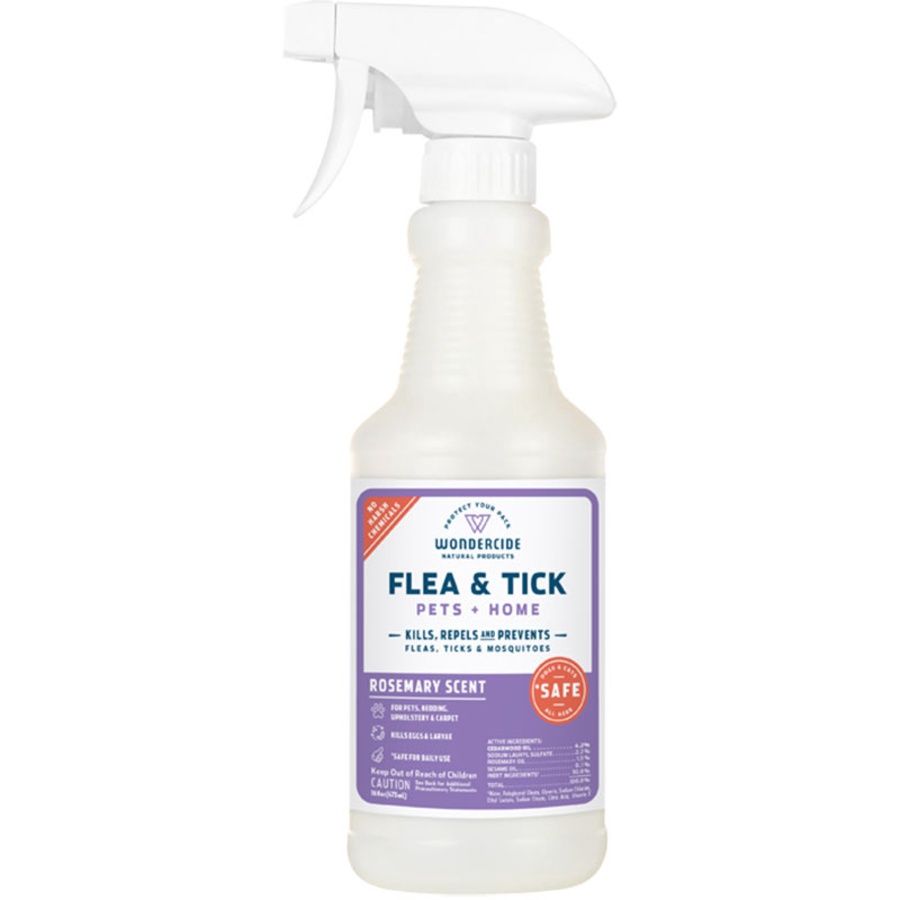 Wondercide Dog &amp; Cat Rosemary Home &amp; Pet Flea &amp; Tick Spray, Size: 16oz