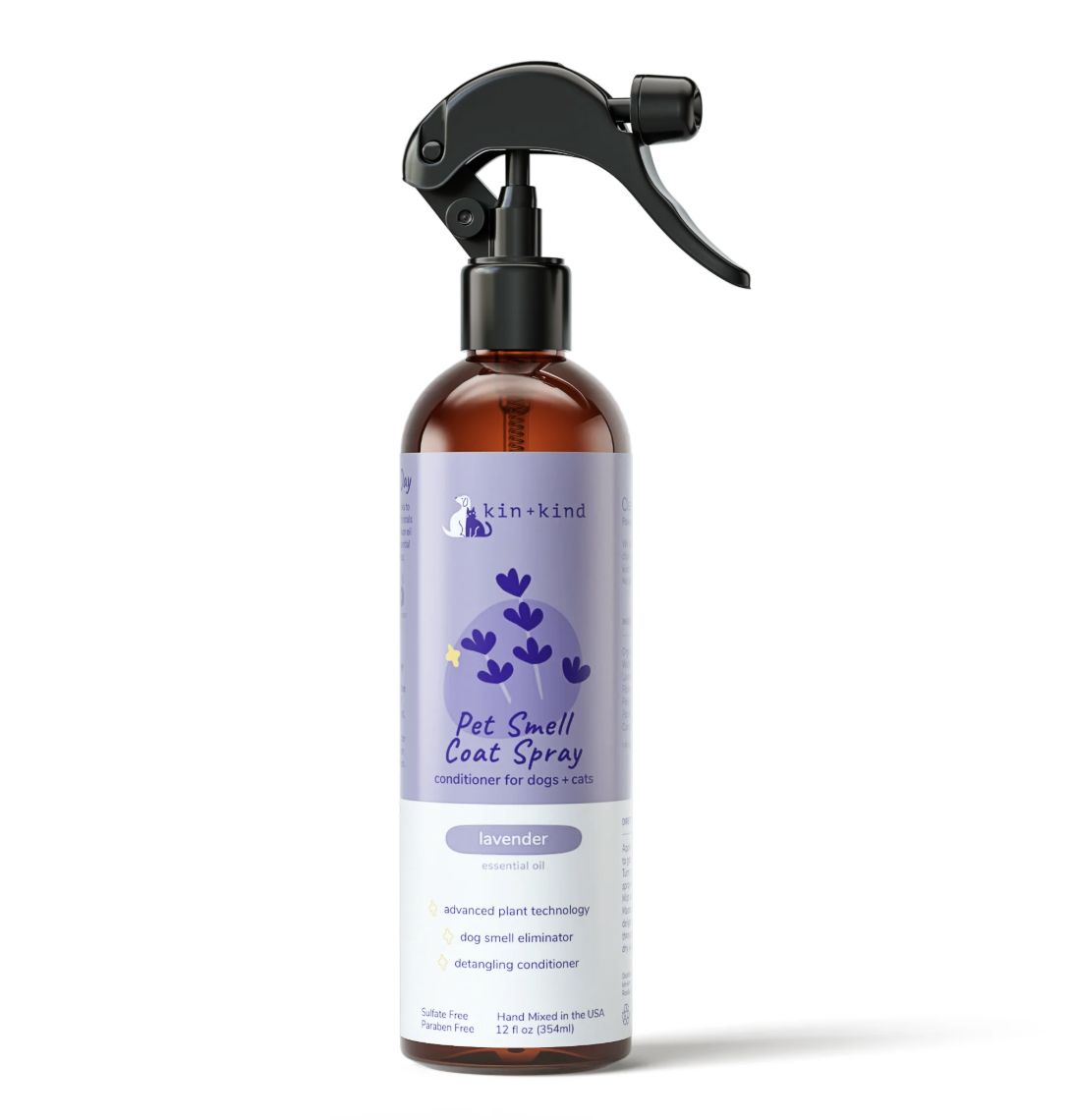 kin+kind Dog &amp; Cat Smell Coat Spray Lavender 12oz