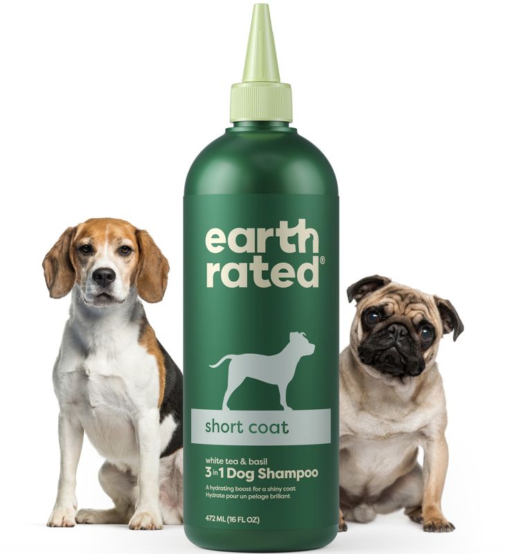Earth Rated Dog 3-in-1 Shampoo Short Coat 16oz