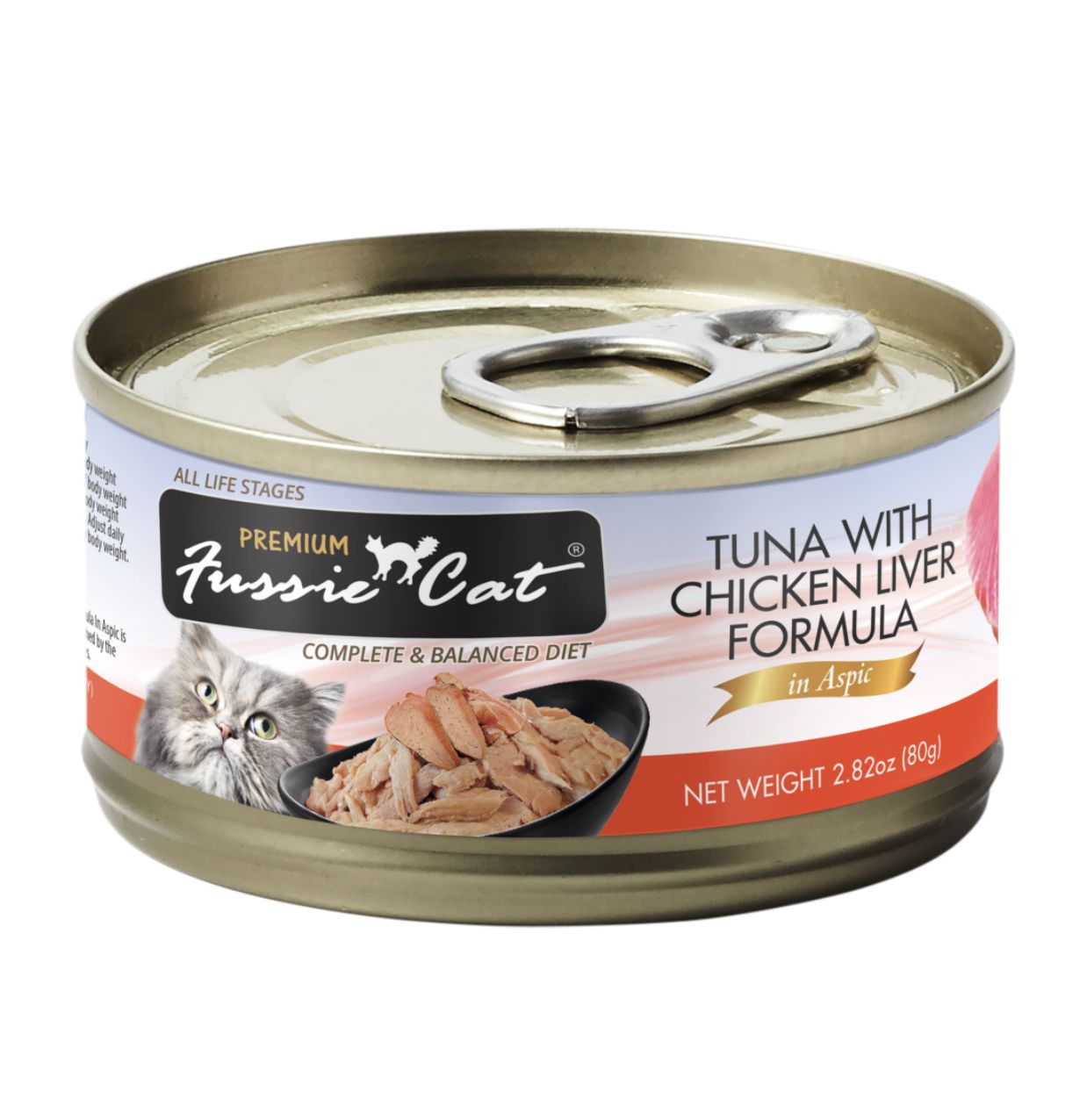 Fussie Cat Premium Tuna &amp; Chicken Liver in Aspic Can 2.82oz