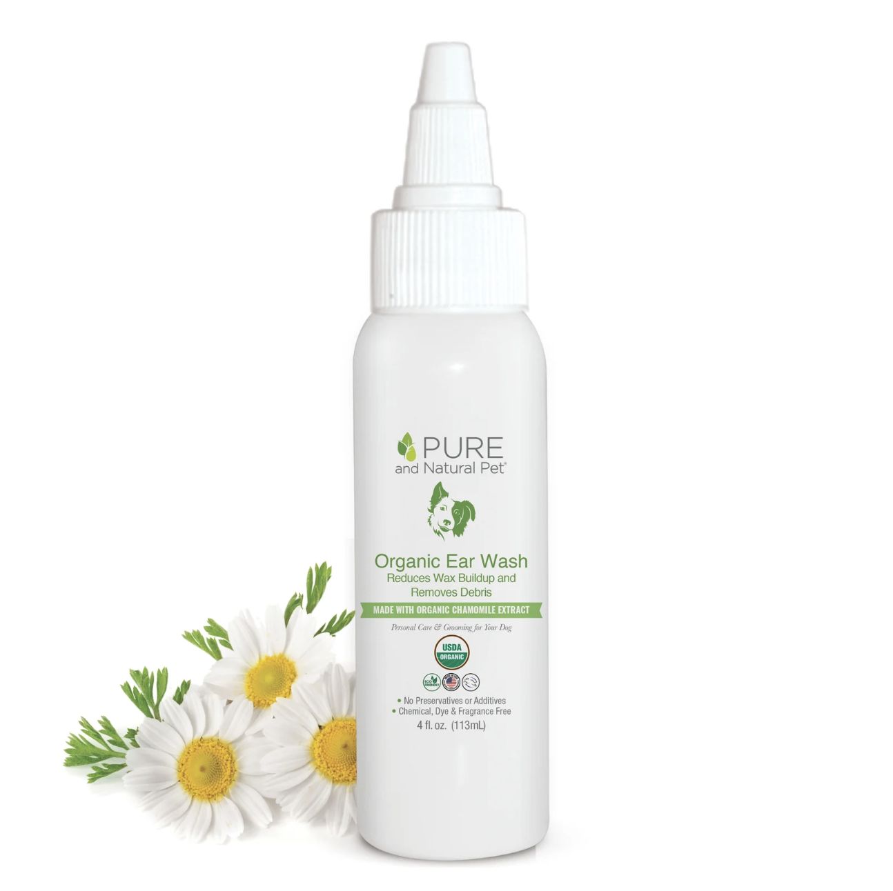 Pure &amp; Natural Dog Organic Ear Wash 4oz
