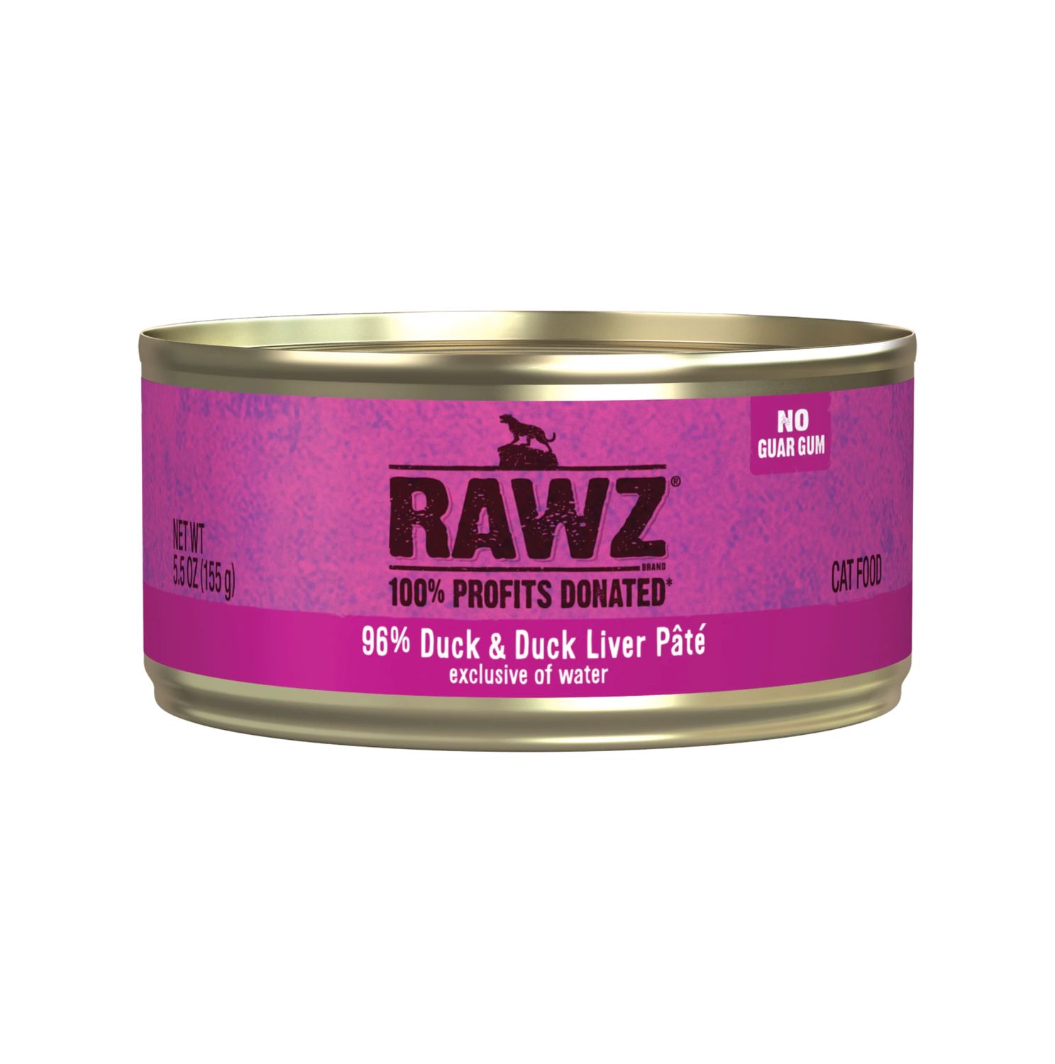 Rawz Cat 96% Duck &amp; Duck Liver Pate, Size: 5.5oz