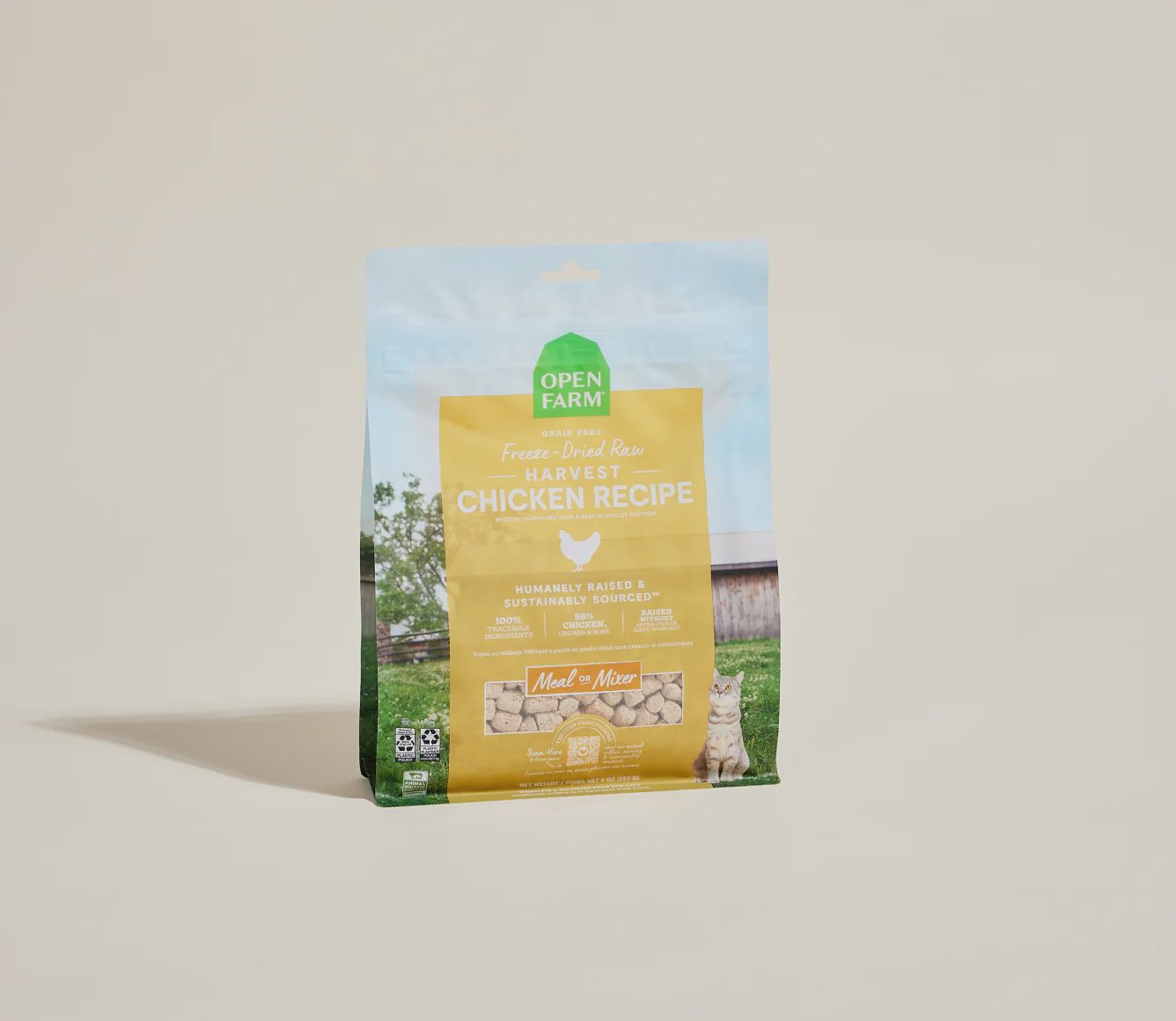 Open Farm Cat Freeze Dried Raw Morsels Harvest Chicken, Size: 3.5oz