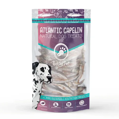 Tickled Pet Dog Whole Capelin 3oz