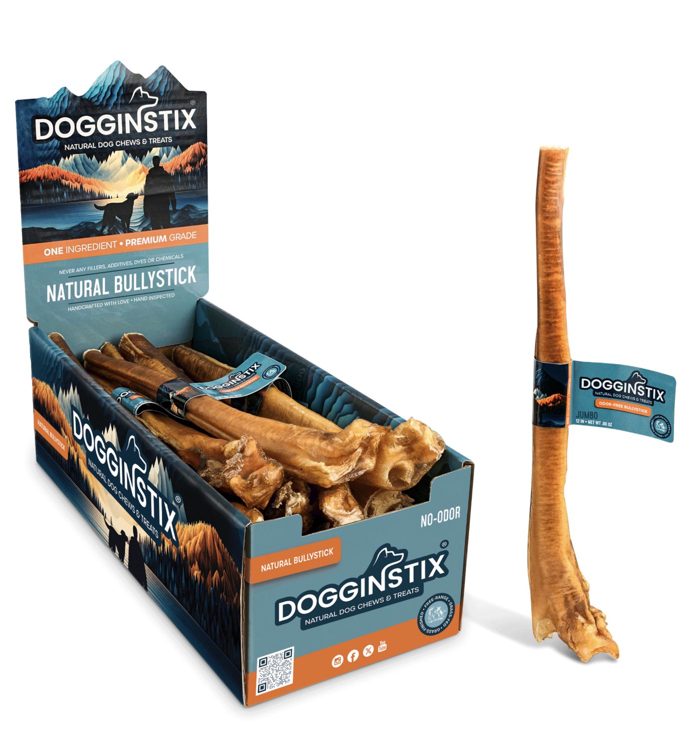 Dogginstix Dog Bully Stick Jumbo 12in