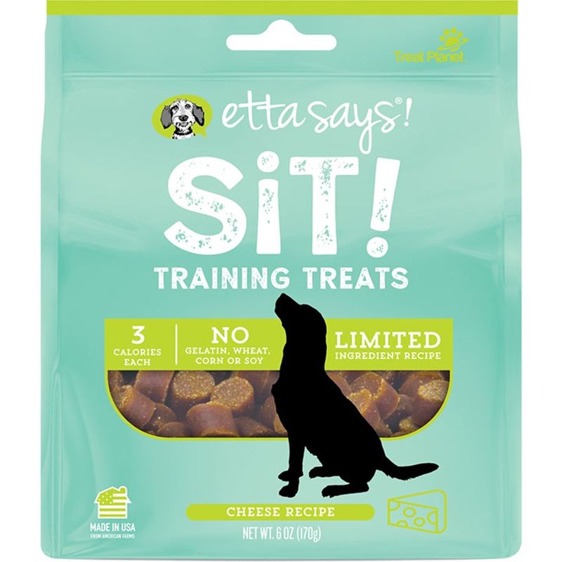 Etta Says Dog Sit Training Treats Cheeze Recipe 6oz