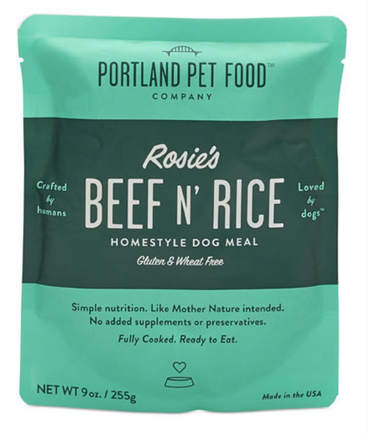 Portland Pet Food Dog Beef &amp; Rice 9oz, Amount: Single