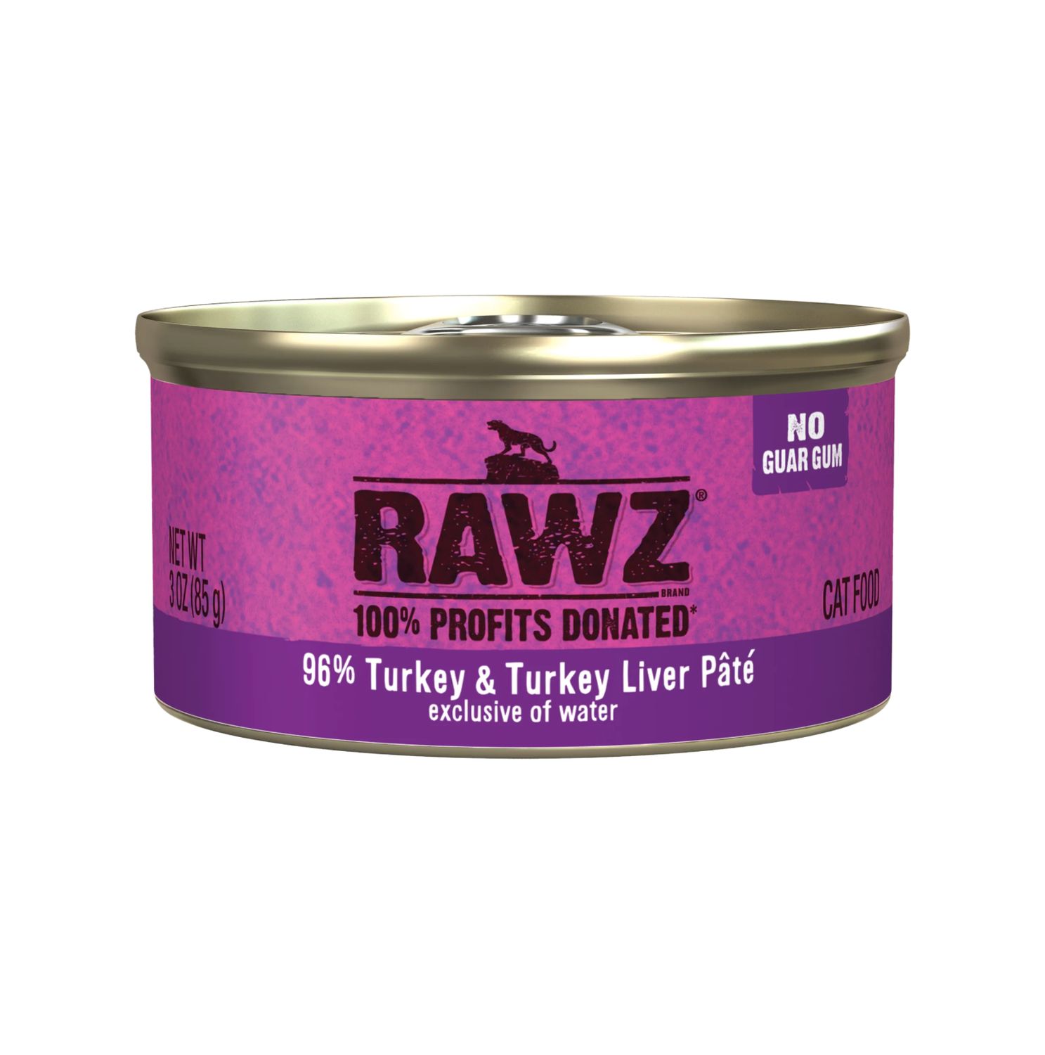 Rawz Cat 96% Turkey &amp; Turkey Liver Pate, Size: 3oz