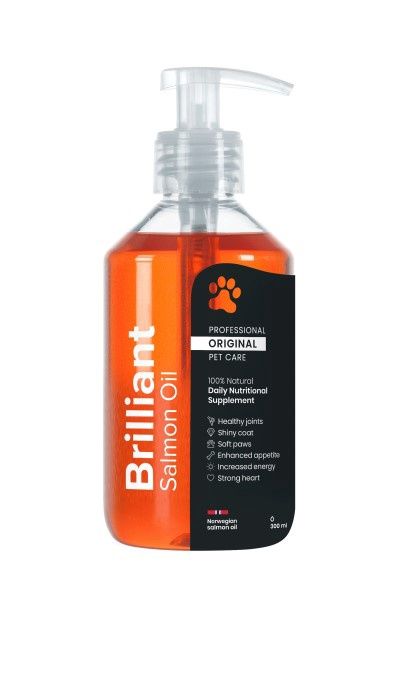 Brilliant Dog &amp; Cat Salmon Oil, Size: 10oz