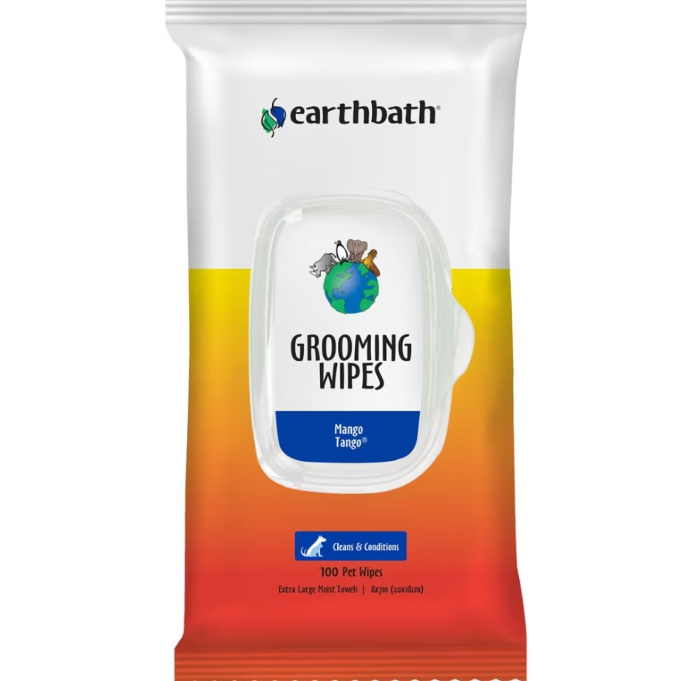 Earthbath Grooming Wipes Mango Tango 100ct
