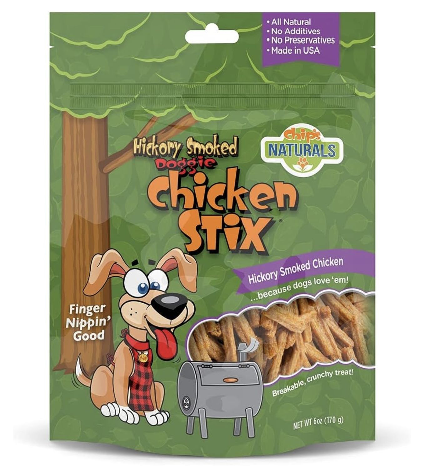 Chip’s Naturals Hickory Smoked Chicken Stix, Size: 6oz