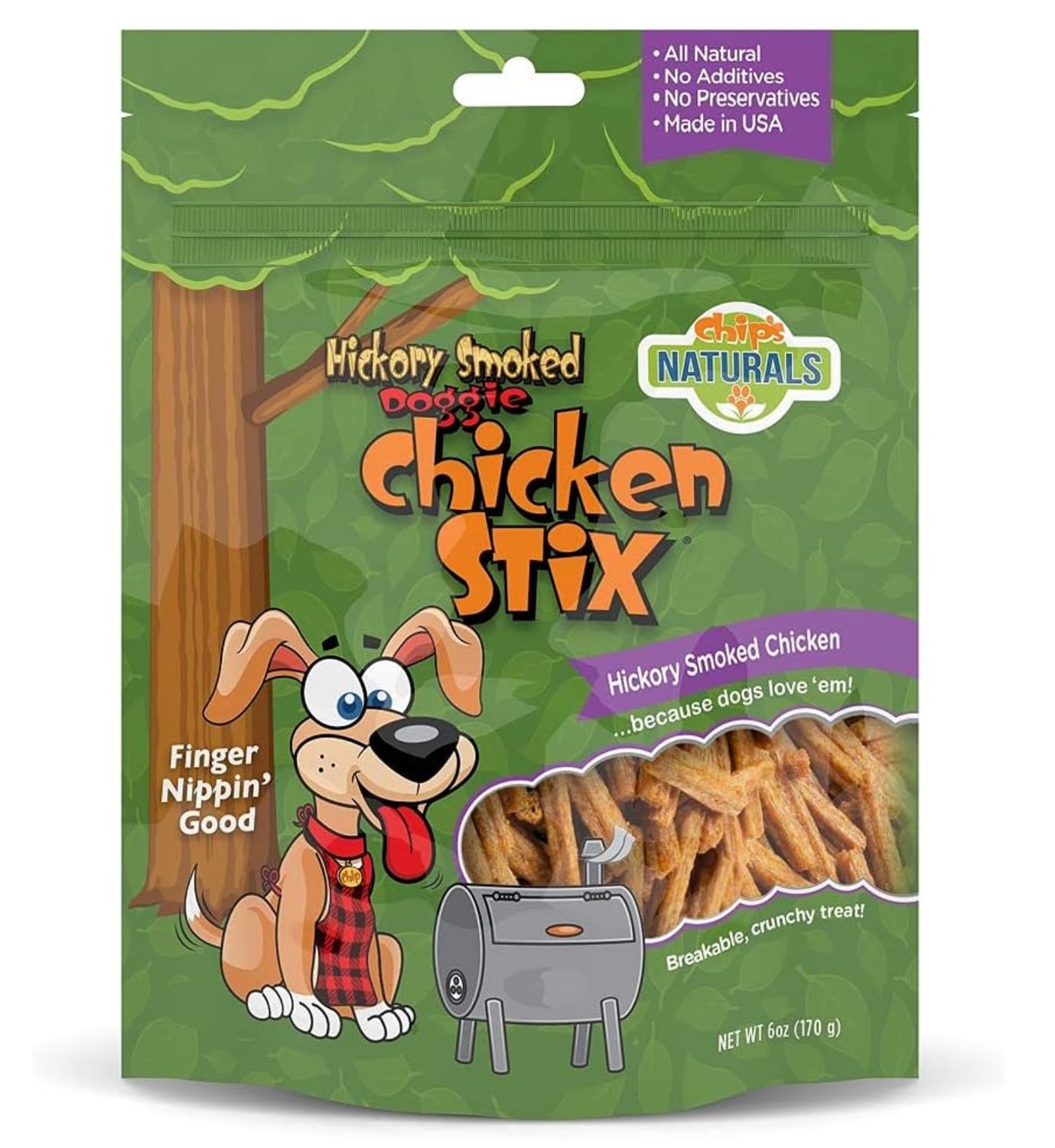 Chip’s Naturals Hickory Smoked Chicken Stix, Size: 6oz