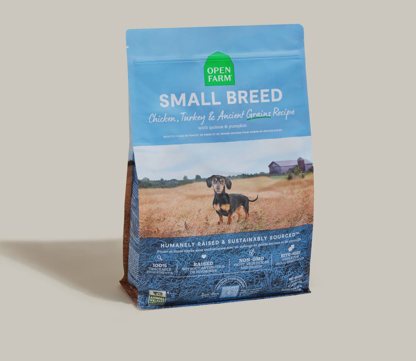 Open Farm Dog Ancient Grains Small Breed Chicken &amp; Turkey, Size: 4lb