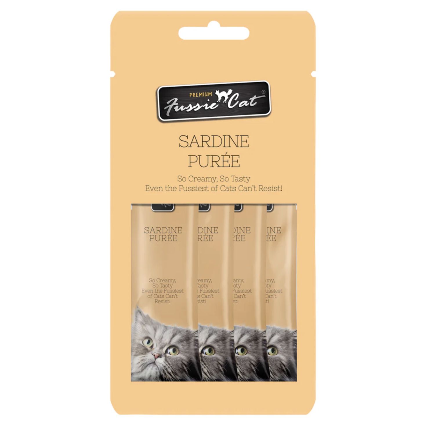 Fussie Cat Puree Sardine, Size: 2oz 4pk