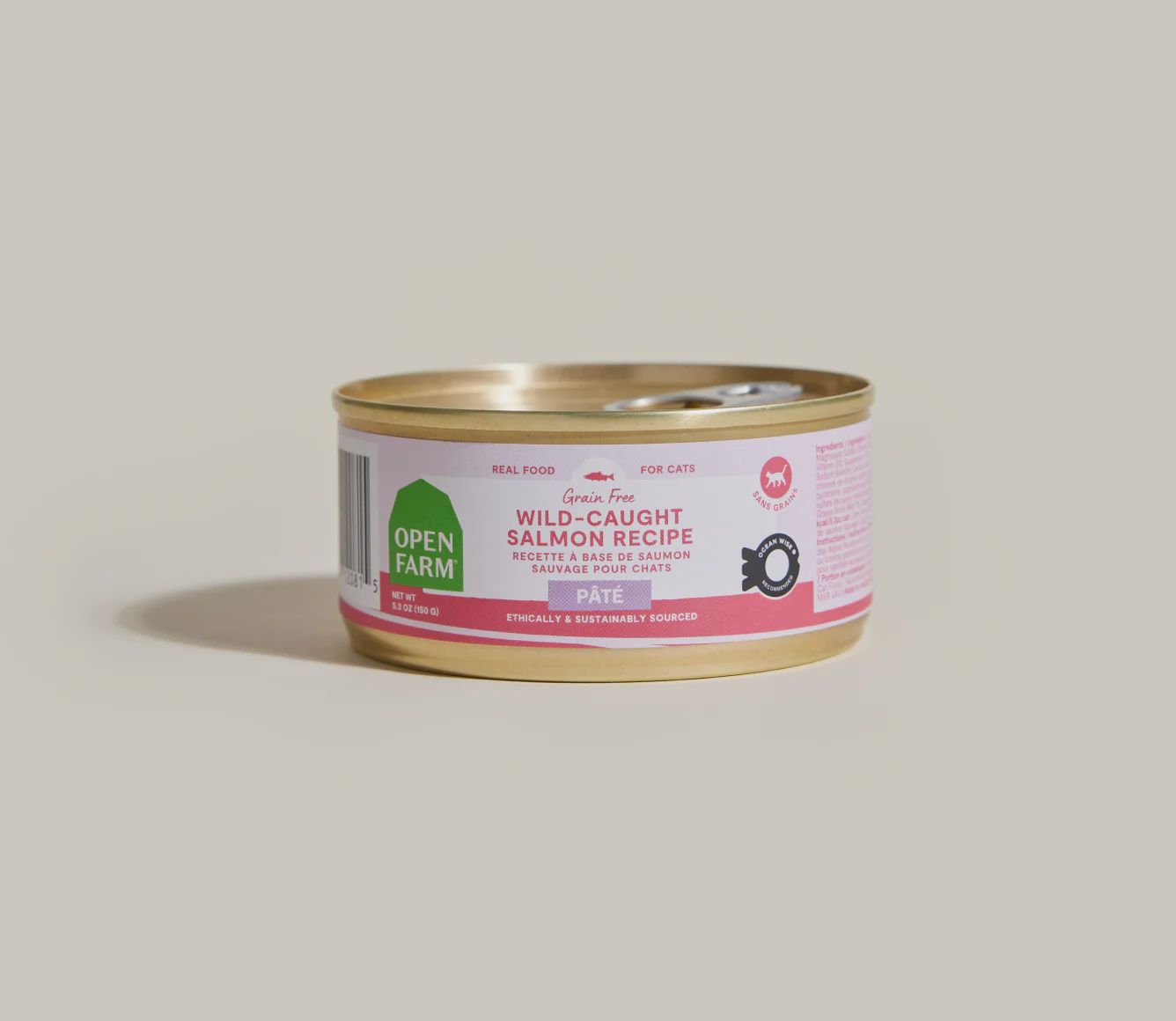 Open Farm Cat Can Grain Free Salmon Pate, Size: 2.8oz