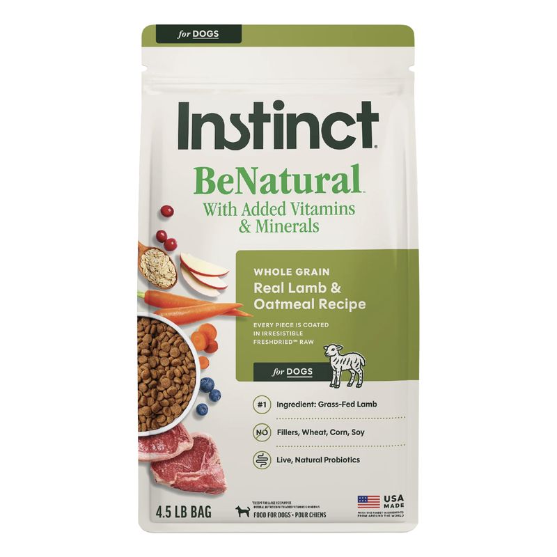 Instinct Dog BeNatural Kibble Real Lamb &amp; Oatmeal