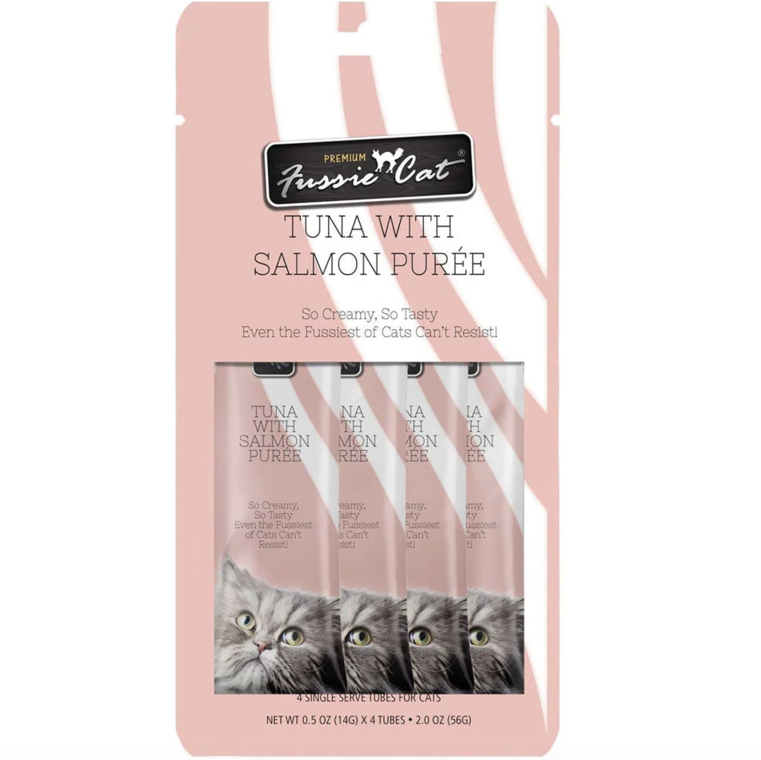 Fussie Cat Puree Tuna &amp; Salmon, Size: 2oz 4pk