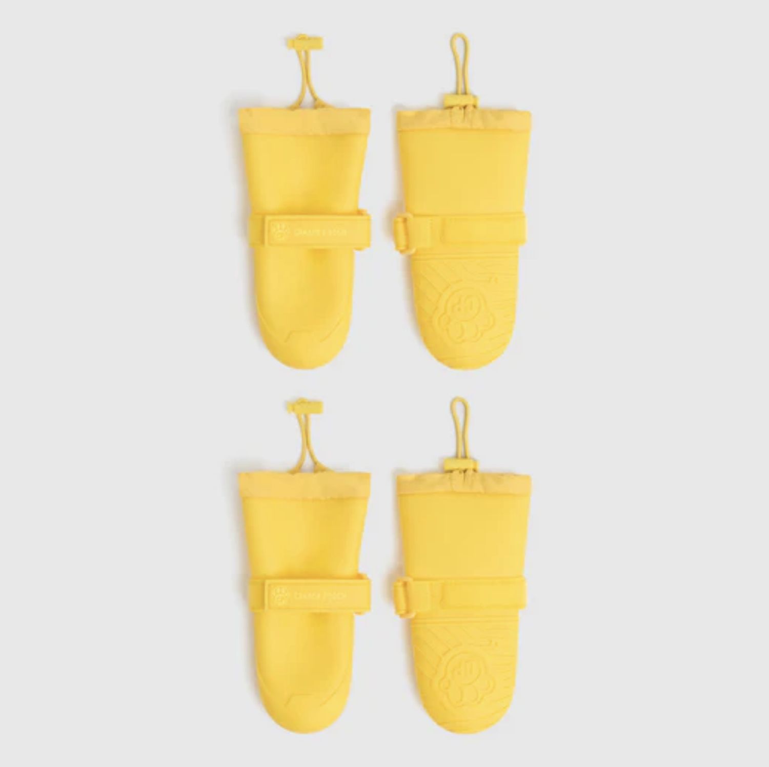 Canada Pooch Waterproof Rain Boots, Color: Yellow, Size: 1