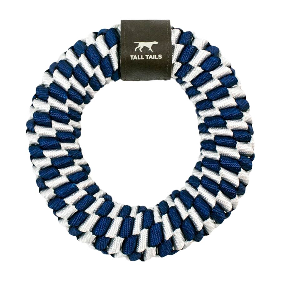 Tall Tails Dog Braided Ring Navy 6''