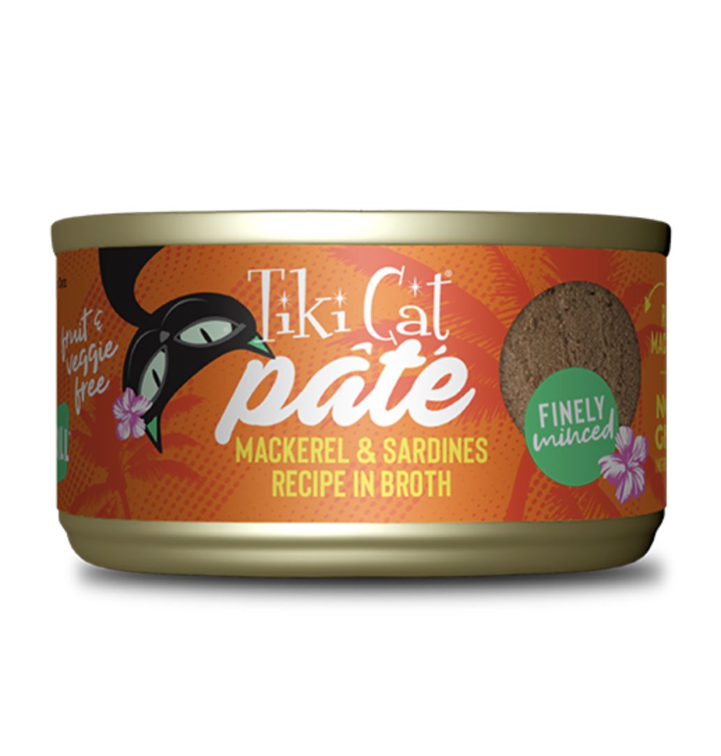Tiki Cat Grill Pate Mackerel &amp; Sardines in Broth 2.8oz