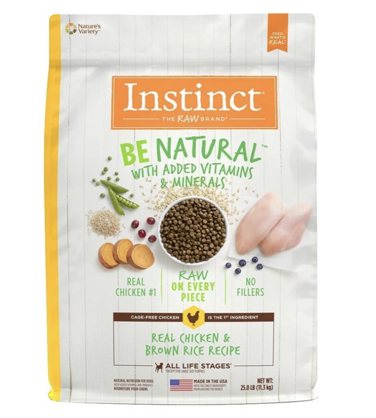Instinct Dog Be Natural Chicken &amp; Brown Rice, Size: 25lb