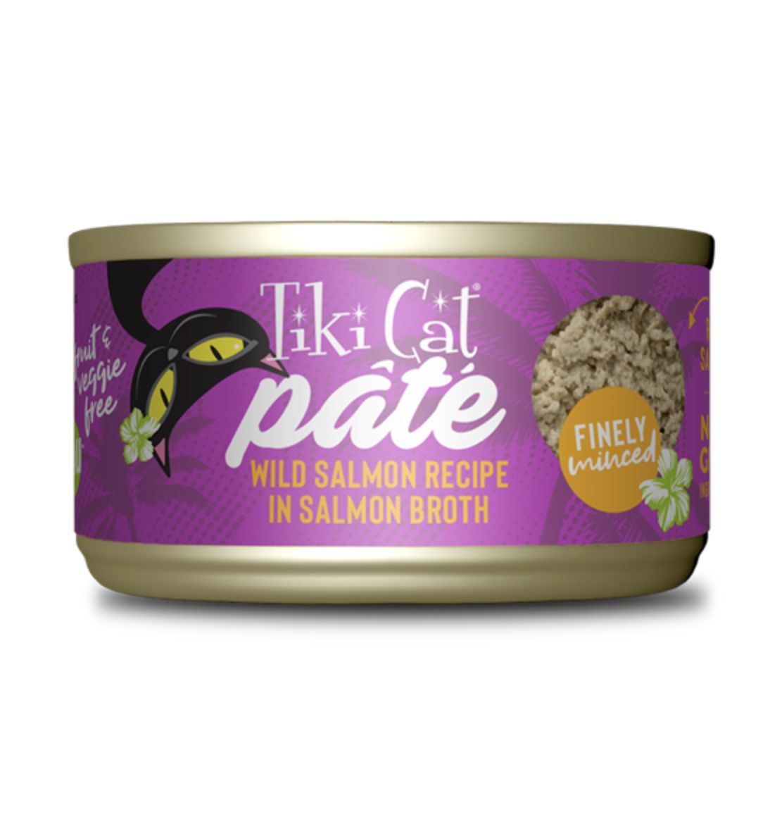 Tiki Cat Pate Wild Salmon in Broth 2.8oz