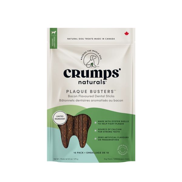 Crumps Dental Sticks Bacon, Size: 10ct