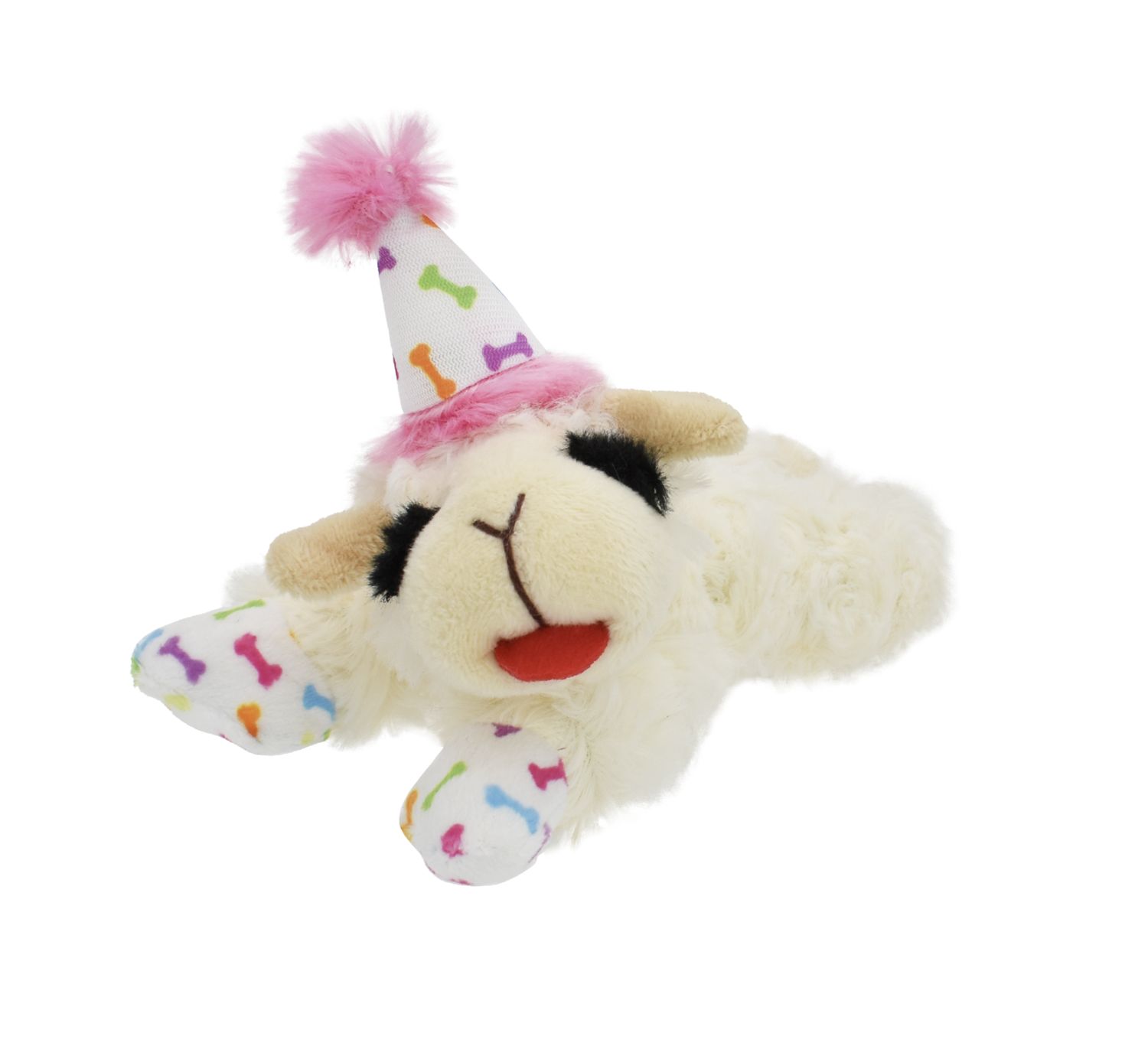 Multipet Dog Lamb Chop Birthday 10.5inch Pink