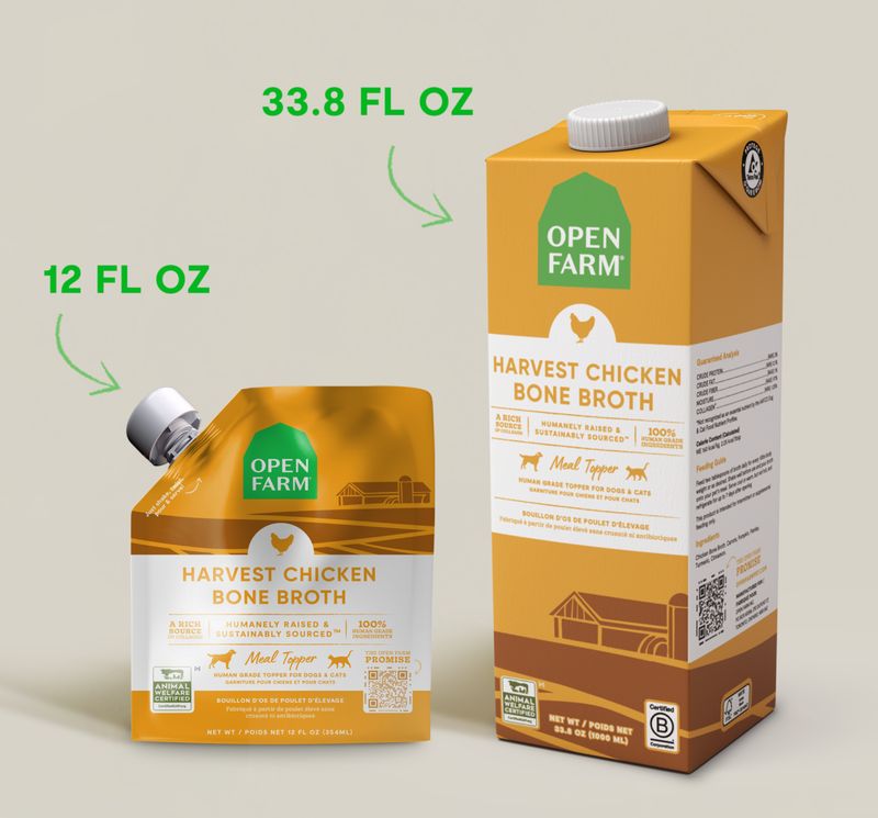 Open Farm Dog &amp; Cat Bone Broth Chicken