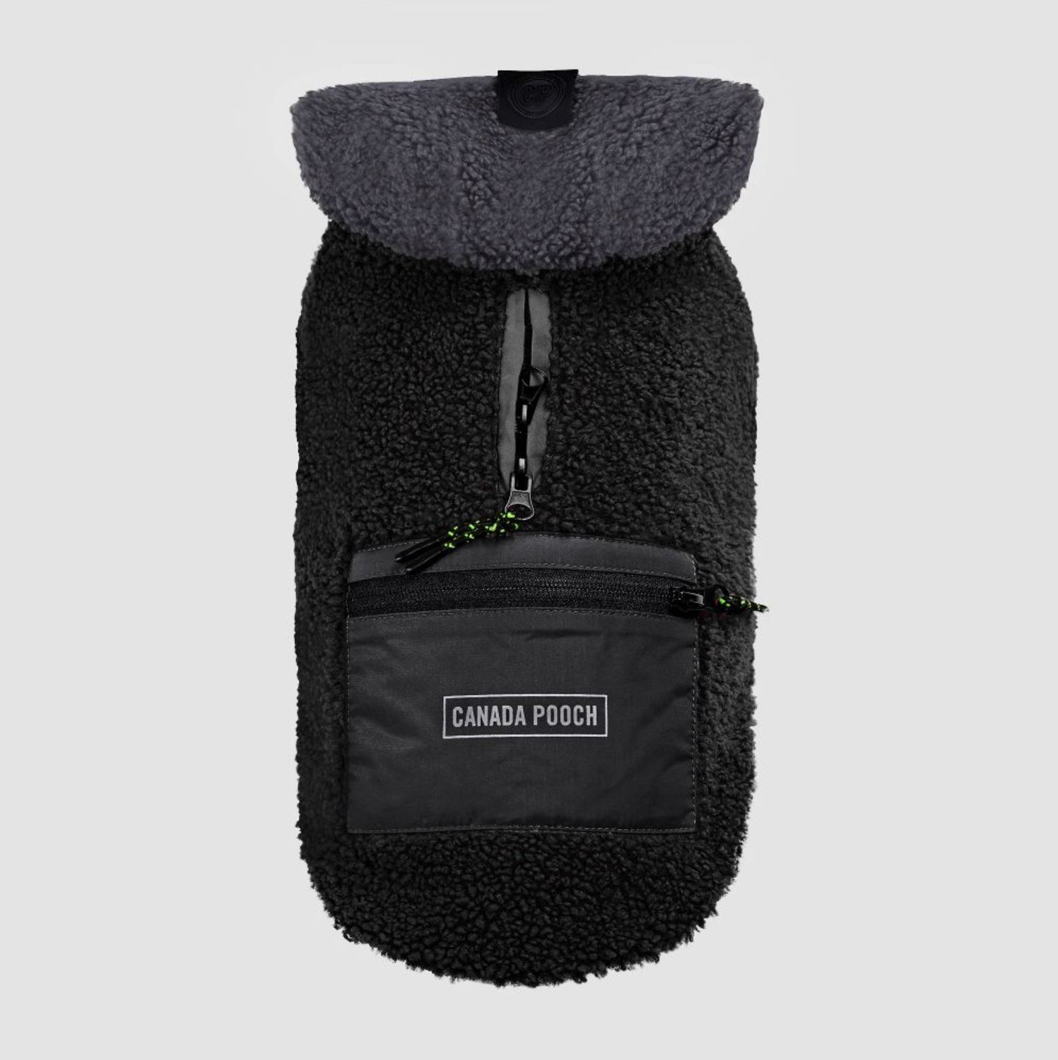 Canada Pooch Cool Factor Hoodie, Color: Black Grey, Size: 8