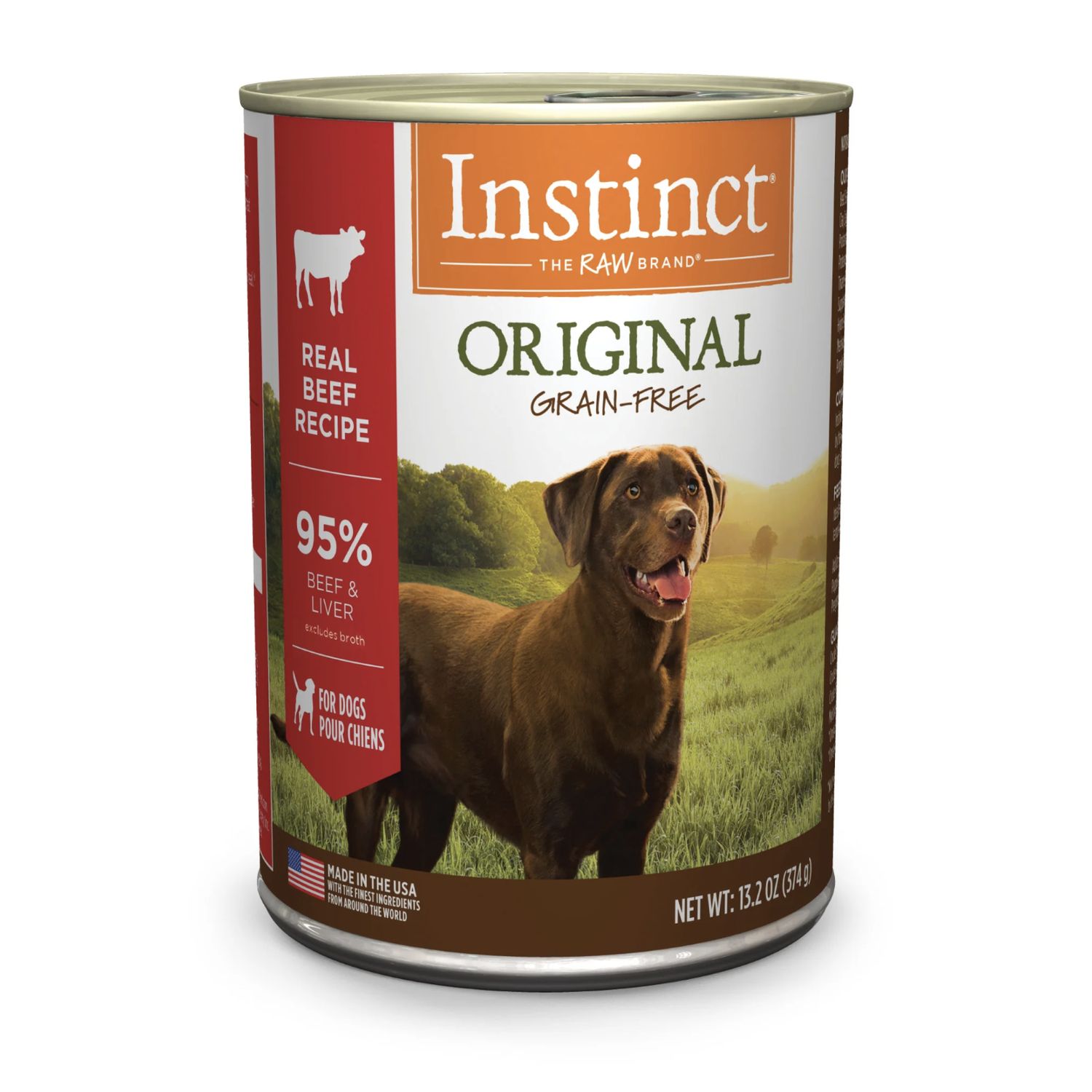 Instinct Dog Original Wet Food Real Beef 13.2oz