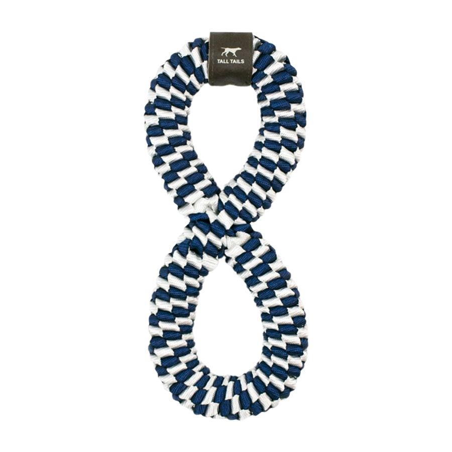 Tall Tails Dog Braided Infinity Tug Navy 11''